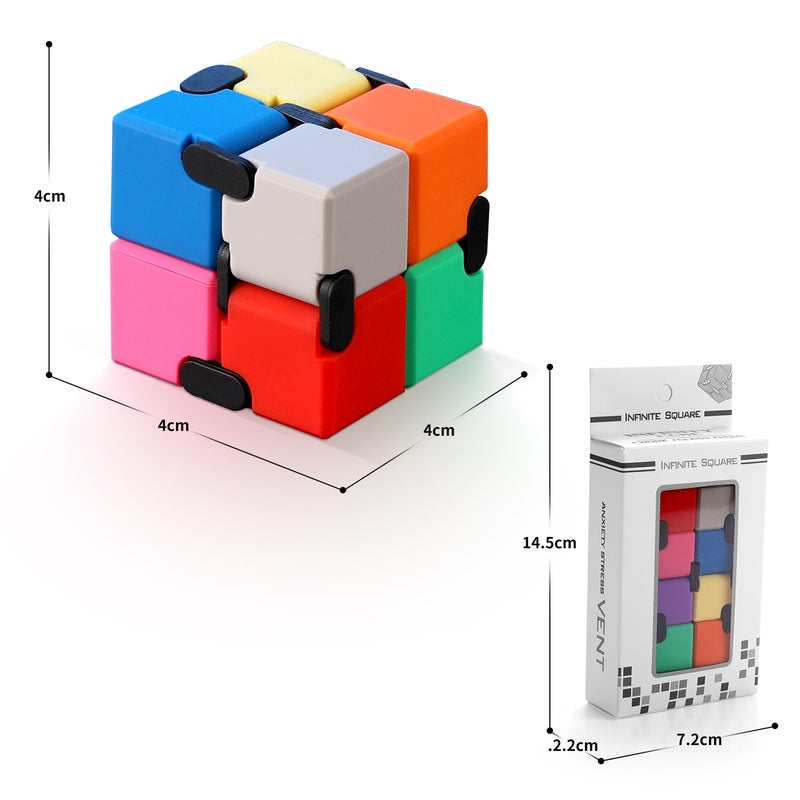 Unlimited Rubik'S Cube Variety Decompression Artifact Decompression Toy Adult Flip Alloy Metal Finger Square - Image 1