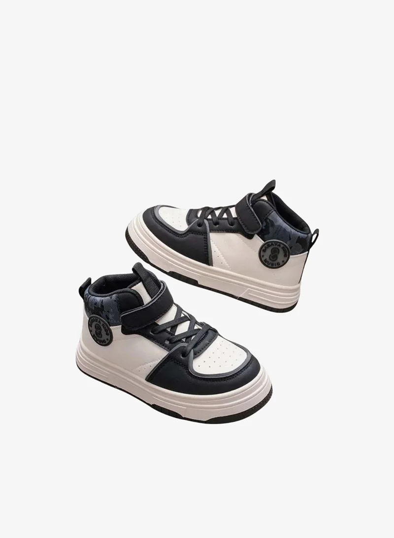 BABAYA Babaya Boys Printed Cuff High-Top Sneakers