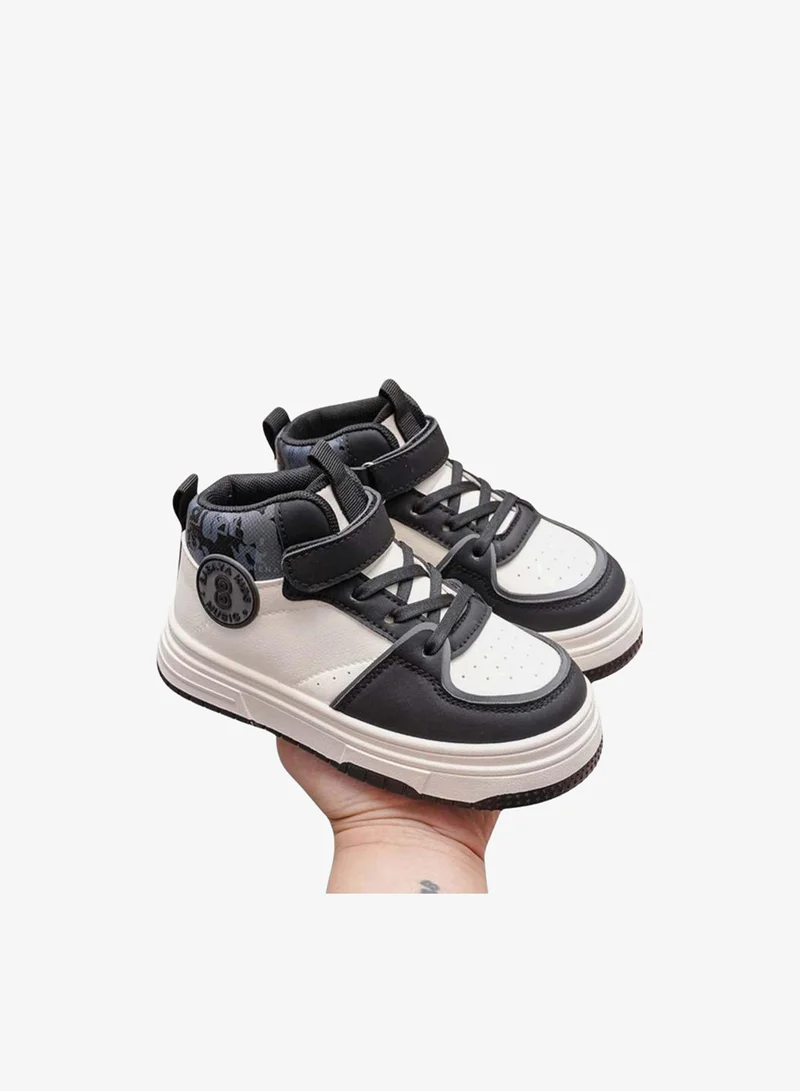 BABAYA Babaya Boys Printed Cuff High-Top Sneakers