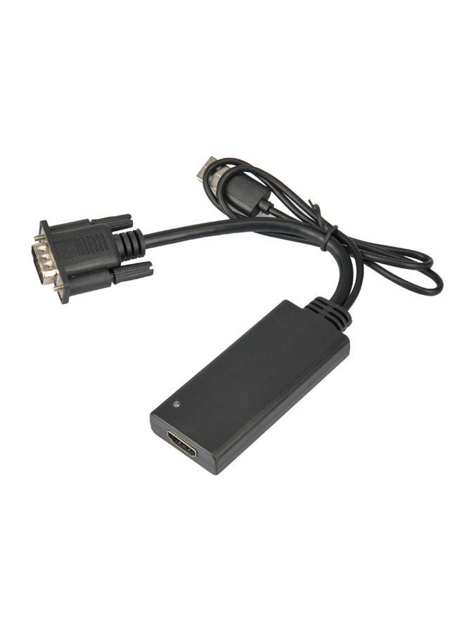 NIBEMINENT HD To VGA Converter Adapter For PC Laptop Black - Image 1