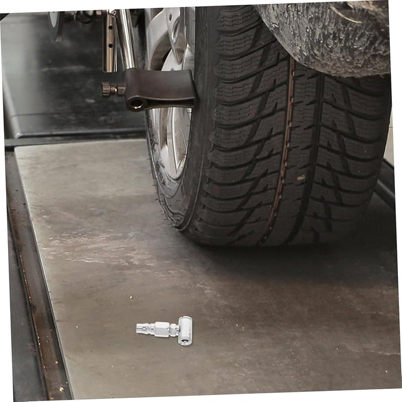 مشبك هواء مزدوج الرأس لنفخ الإطارات، سريع التوصيل، لإكسسوارات إطارات السيارات والشاحنات - Image 5