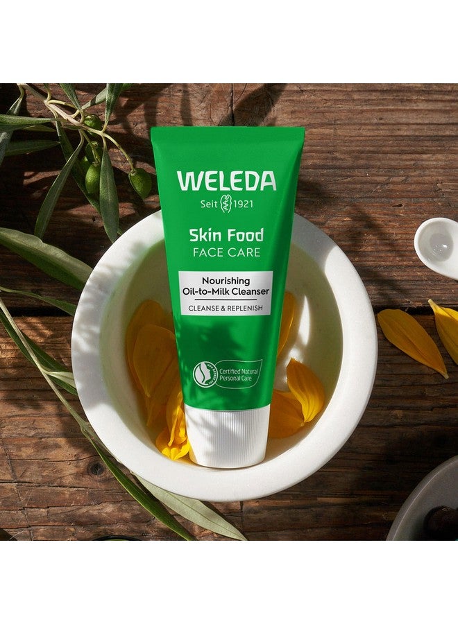Weleda Skin Food Face Care Nourishing Oil-to-Milk Cleanser, 2.5 Fluid Ounce, Plant Rich Cleanser with Sunflower Seed Oil, Chamomile Extract and Pansy - Image 3