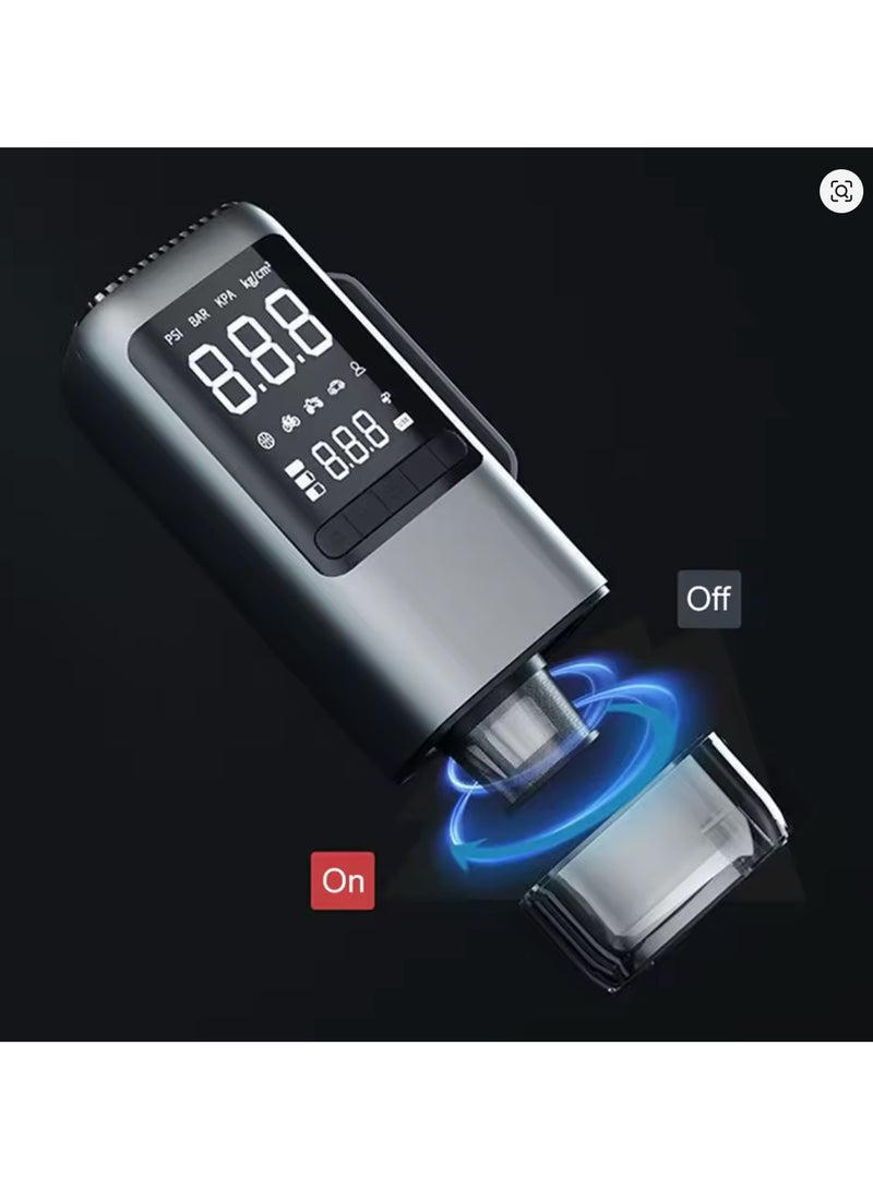 Jump Starter Vacuum Cleaner Electric Tire Pump with Light USB Rechargeable 8000mAh Bicycle Air Compressor for Car Tires - Image 5