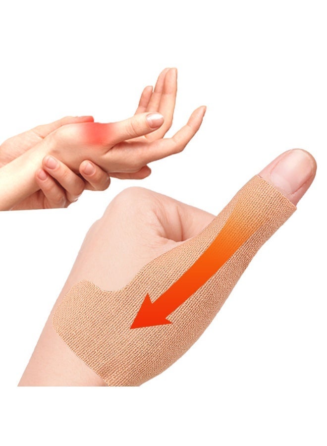 Zesen 10pcs Breathable Self-Adhesive Thumb Bandages | Elastic Lining Thumb Wrist Compression Sleeves | Splash-Proof Support for Arthritis, Tendinitis, Sprains & Sports Injuries - Image 1