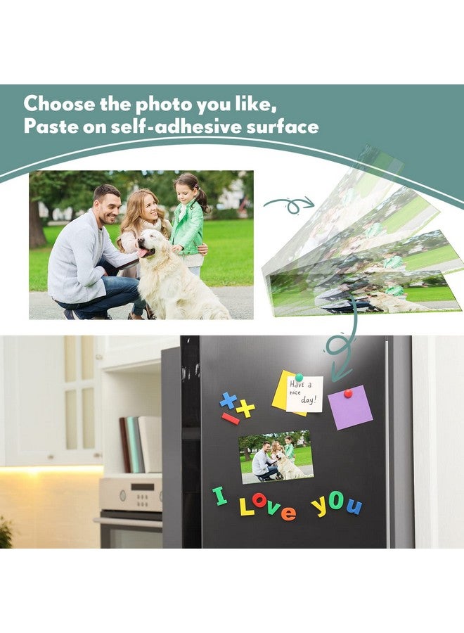 Macarrie 96 Pcs 4 X 6 Adhesive Magnetic Sheets Cuttable Magnetic Sheets With Adhesive Backing Magnetic Paper Magnet Stickers Flexible Peel And Stick Magnets For Picture Crafts Die Storage Photos  - Image 3