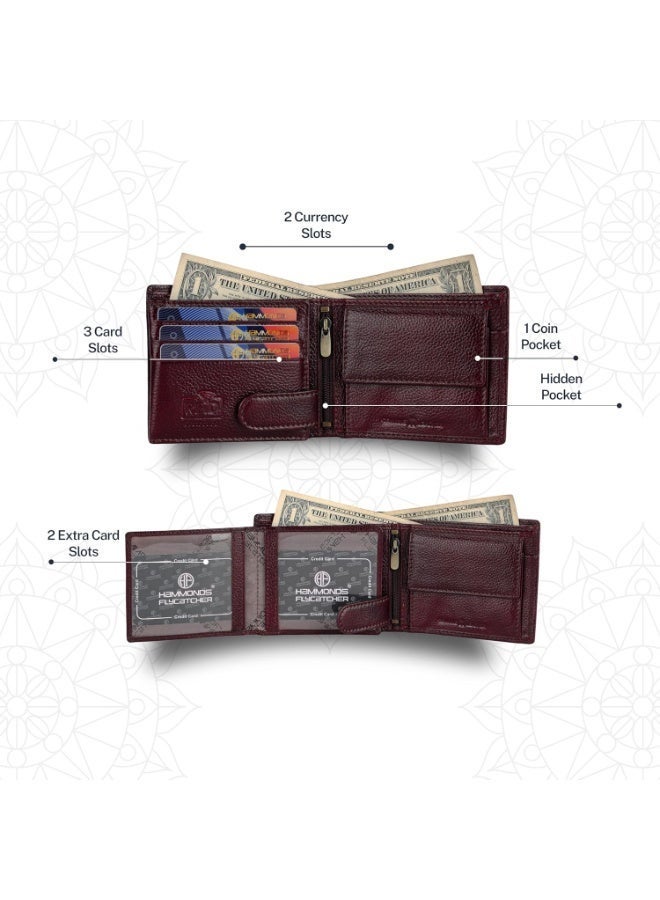 HAMMONDS FLYCATCHER Gift Combo - Genuine Leather Wallets for Men and Women, Stylish Couples Gift Set with Multiple Card Slots, Zipper Pockets - Ramadan, Eid, Anniversary and Wedding Gift Idea | HJYF - Image 3