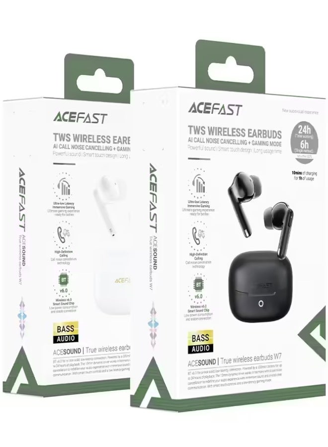 AceFast TWS Earbuds W7 White - Image 4