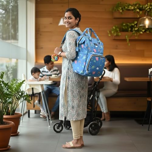 MAMMA Diaper Bag for Mothers for Travel, Baby Bag for Mother Travel, Hospital Bag for Delivery Women, Baby Diaper Bag for Mom, 12 Pockets Diaper Bags for Mothers with 9 Months Warranty - Image 2