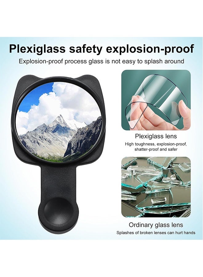 Quantum 2-in-1 Phone Selfie Mirror Clip, Magnetic Selfie Mirror for iPhone Back Camera, Universal Compact for Recording Vlog Accessories - Image 3