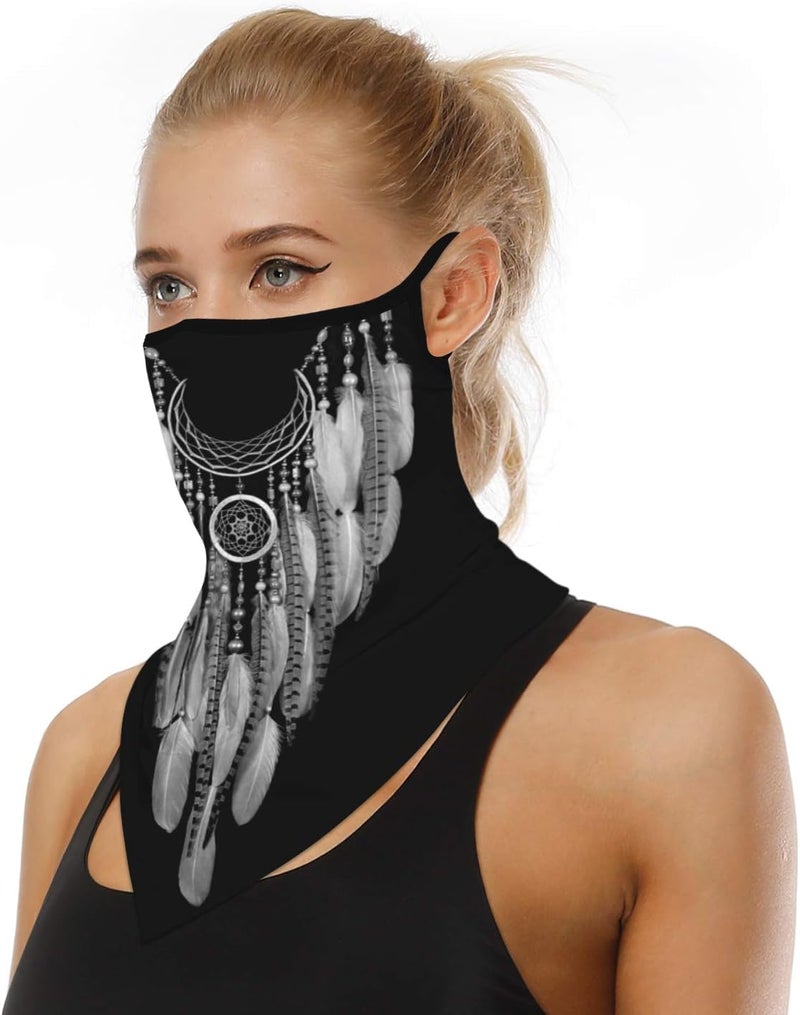 YAYOUREL Neck Gaiter Face Mask Covering Bandanas for Men Women Summer UV Face Scarf Mask Cover Facemask Balaclava Headbands - Image 2