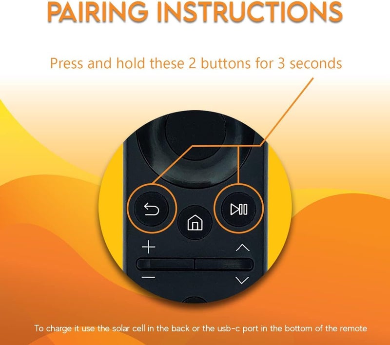 Ceybo 2021 Model Solar Voice Remote Control for Samsung Smart TVs Compatible with Neo QLED, The Frame and Crystal UHD Series (BN59-01385A) - Image 3