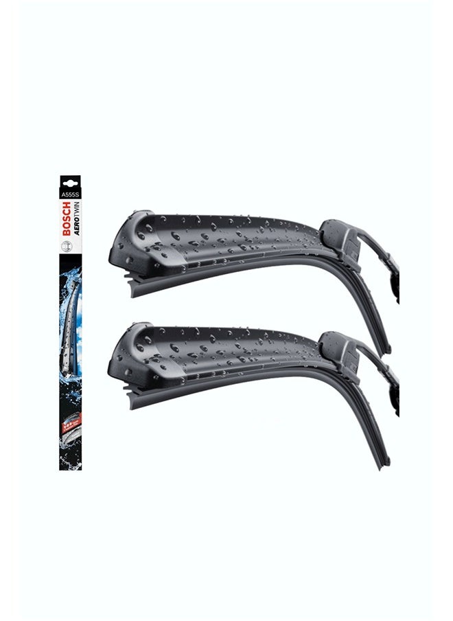 BOSCH - A555S OE Specialty AeroTwin Car Wipers Set 24-16 Inches - Image 1