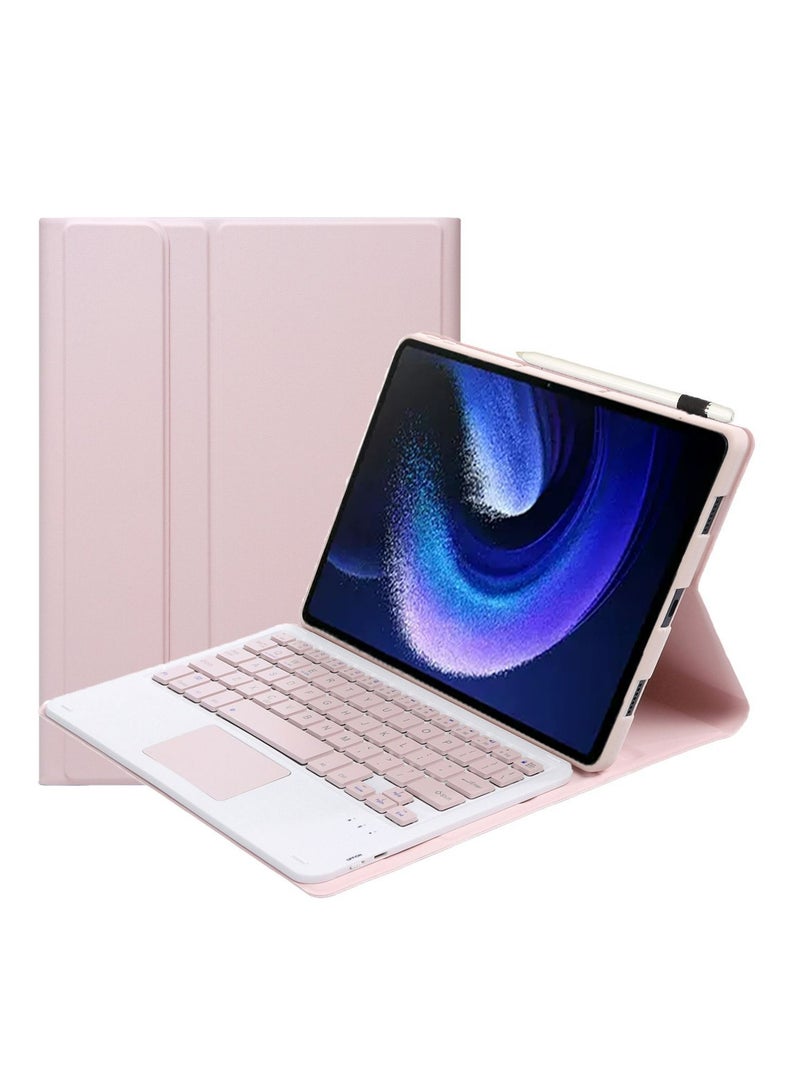 Arabic and English Keyboard Cover and Touch Function Compatible with Huawei MatePad Pro 13.2, Magnetic Split Touchpad Keyboard with Pencil Holder 