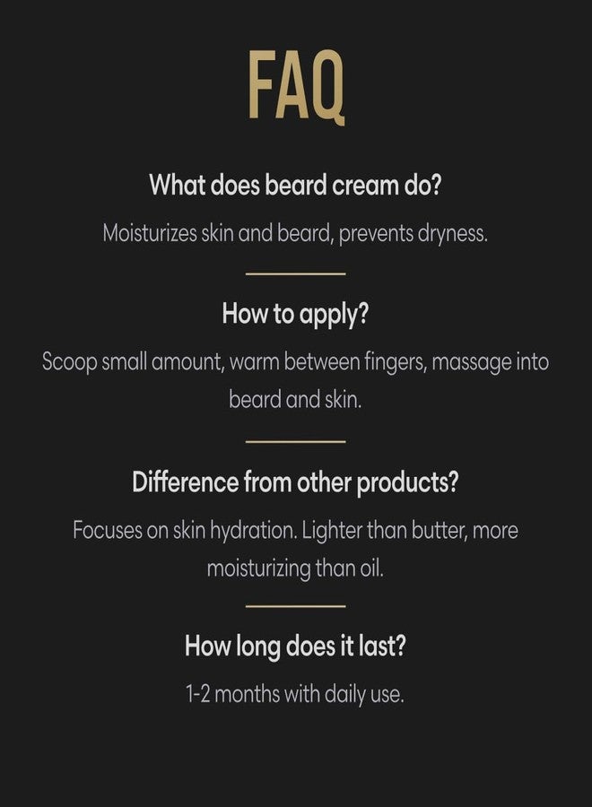 The Beard Struggle Beard Cream by Beard Struggle-Valhalla's Gates Beard Butter Moisturizer & Softener for Men-Hydrated with Avocado & Jojoba Oils-Beard & Mustache Growth Cream 50g - Image 5