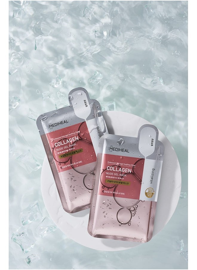 MEDIHEAL Firming Collagen Nude Gel Mask 10 Count Lifting Korean Sheet Mask  - Image 4
