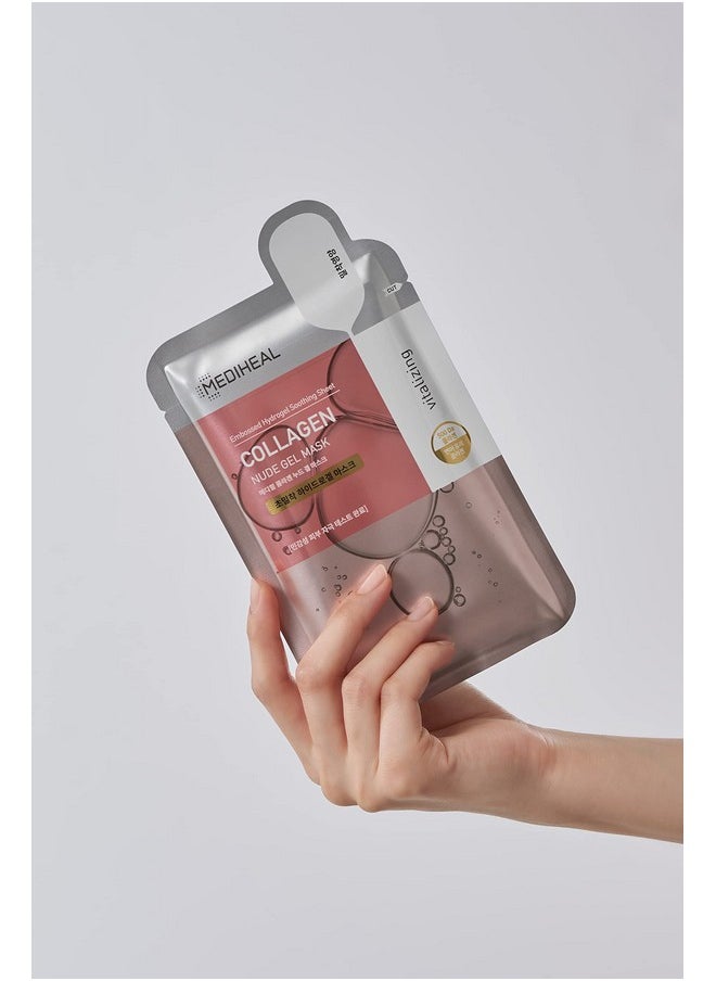 MEDIHEAL Firming Collagen Nude Gel Mask 10 Count Lifting Korean Sheet Mask  - Image 2