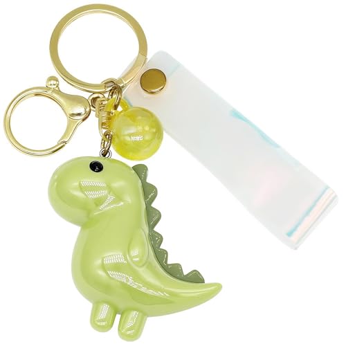 Moydolo Acrylic Cute Dinosaur Car Key Chain Ring Charm Dino Keychain Pendant For Bags Backpack Purse Accessories - Image 1