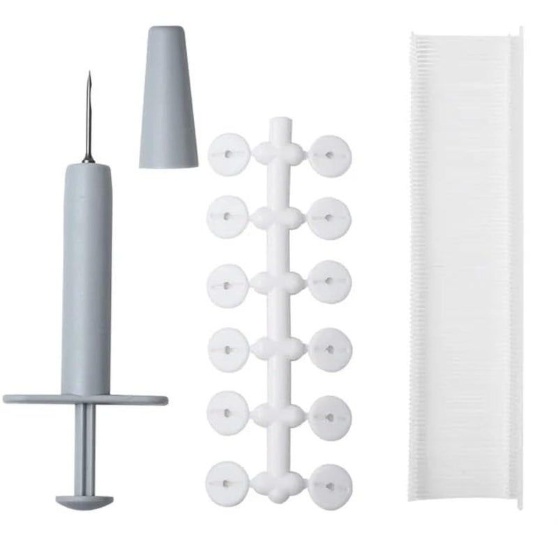 "Imported Sheet Clip Syringe Set + 300 Plastic Fasteners + 24 Buttons" - Stability and Beauty for Bedding, Sheets (70 Characters)