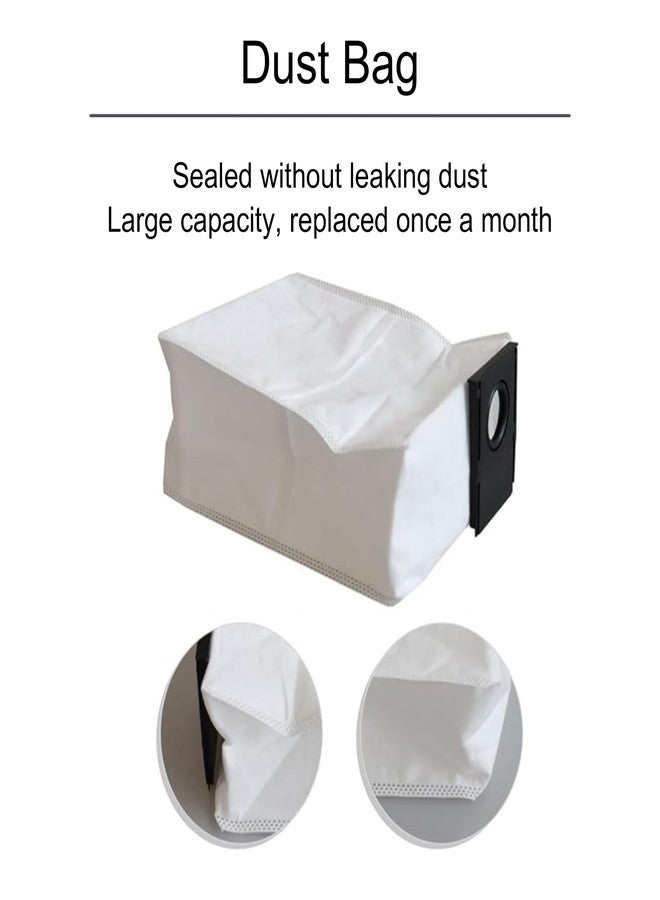 طقم قطع غيار 6 في 1 للمكنسة الكهربائية الروبوتية والممسحة يوريكا J15 برو ألترا - يتضمن: بكرتين رئيسيتين للفرشاة، 8 فرش جانبية، 4 فلاتر HEPA، 6 أكياس غبار، 4 وسادات ممسحة، أداة تنظيف واحدة - يكفي لمدة 3 أشهر - Image 5