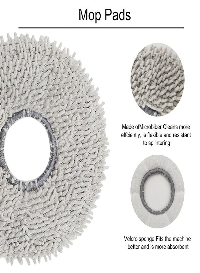 طقم قطع غيار 6 في 1 للمكنسة الكهربائية الروبوتية والممسحة يوريكا J15 برو ألترا - يتضمن: بكرتين رئيسيتين للفرشاة، 8 فرش جانبية، 4 فلاتر HEPA، 6 أكياس غبار، 4 وسادات ممسحة، أداة تنظيف واحدة - يكفي لمدة 3 أشهر - Image 4