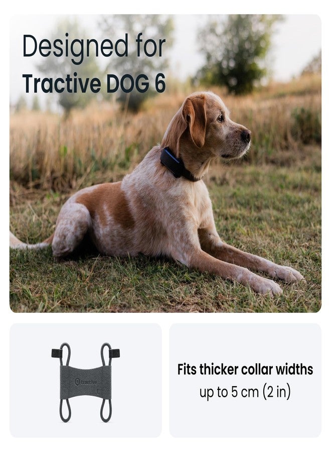 Tractive Fabric Clip Mount x2 for Tractive Dog 6 GPS Tracker (Black) - Large - Image 2