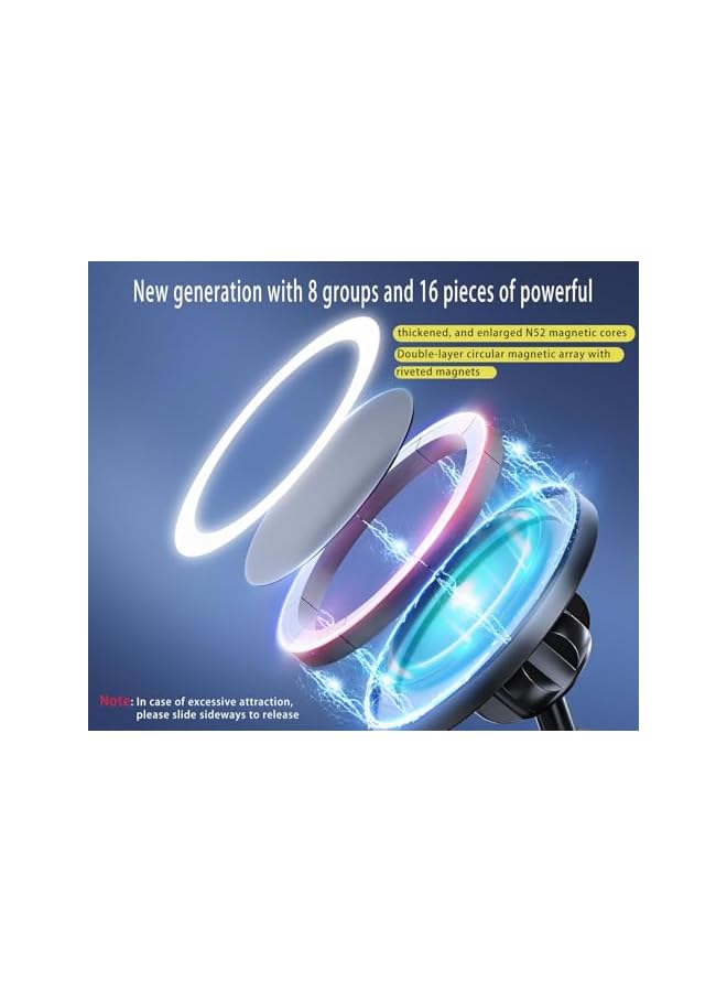 Green Tiger Car Mount, Multi-Functional Fits Mag-safe Car Mount, Strong Magnetic Phone Holder, for mag-safe Gym Mount, Adhesive Base, Portable Support,Fits iPhone 15 car Mount for All Phones and Mag-Safe Cases - Image 3