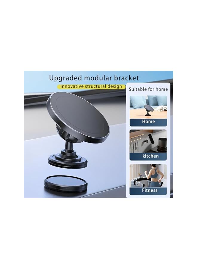 Green Tiger Car Mount, Multi-Functional Fits Mag-safe Car Mount, Strong Magnetic Phone Holder, for mag-safe Gym Mount, Adhesive Base, Portable Support,Fits iPhone 15 car Mount for All Phones and Mag-Safe Cases - Image 4