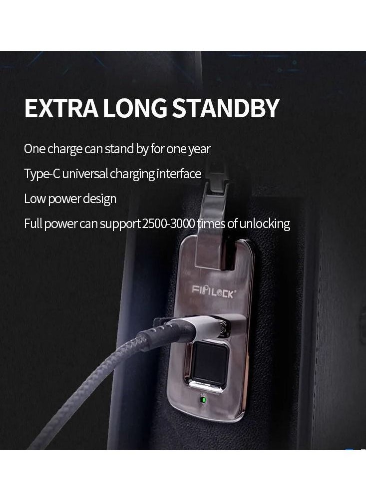 Generic - Fingerprint lock Genuine leather Handbag For men Shoulder Bag Brief Case - Image 1