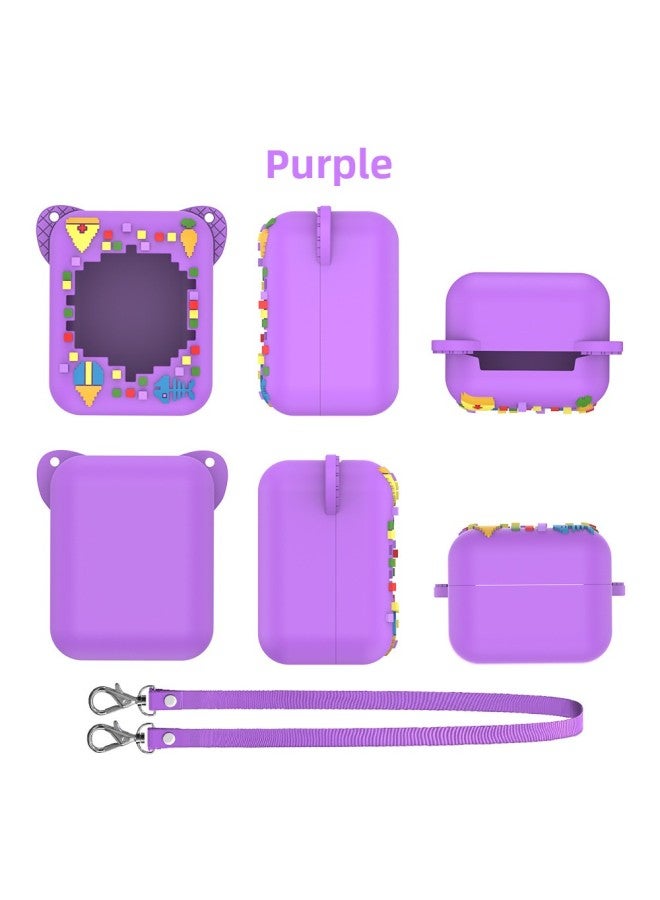 Loquat Bisi Genie BitzeeInteractive ToyDigital Pet Electronic Pet Machine Silicone Protective Cover-Product Color:C19 Lavender  - Image 1