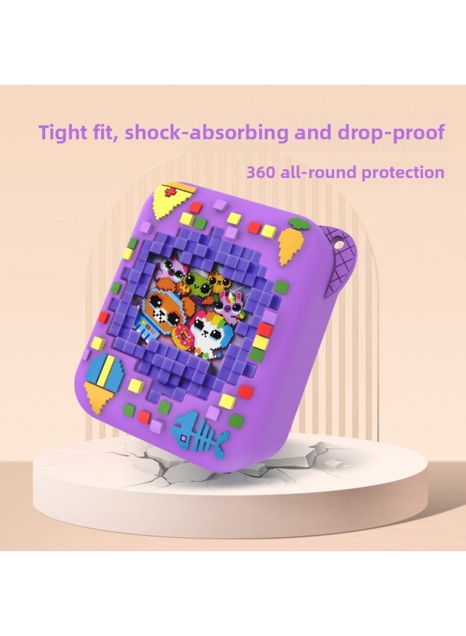 Loquat Bisi Genie BitzeeInteractive ToyDigital Pet Electronic Pet Machine Silicone Protective Cover-Product Color:C19 Lavender  - Image 3