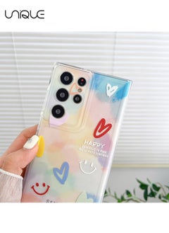 Unique Compatible with Samsung Galaxy S24 Ultra Cases, Smiley Pattern Cases, Peach Heart Cases, Gradient Cases, TPU Slim Shockproof Cases  - Image 3
