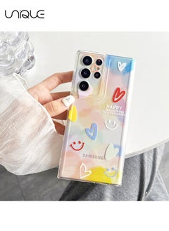 Unique Compatible with Samsung Galaxy S24 Ultra Cases, Smiley Pattern Cases, Peach Heart Cases, Gradient Cases, TPU Slim Shockproof Cases  - Image 4