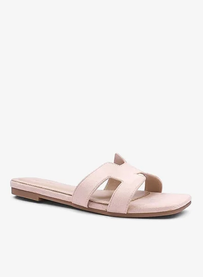 IconStyle Womens H suede slip-on flat Sandal