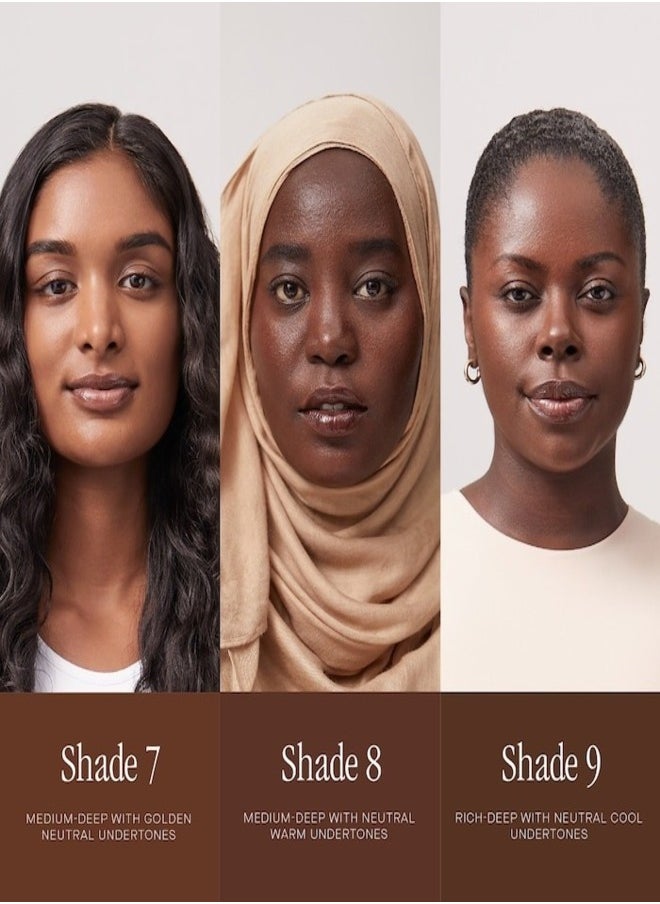 SUMMER FRIDAYS Summer Fridays Sheer Skin Tint with Hyaluronic Acid & Squalane – Lightweight, Hydrating Coverage, Shade 8 - Medium dark with a warm neutral undertone 30ml  - Image 3
