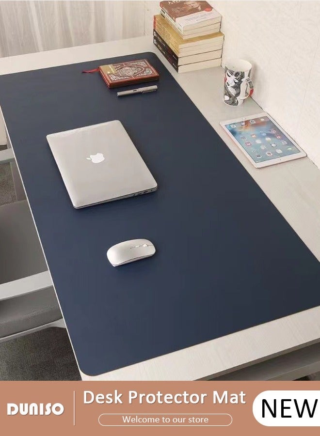 DUNISO Leather Desk Pad Protector, Office Desk Mat, Waterproof Writing Desk Pad for Eye Protection, Anti-Slip Large Mouse Pad for Office and Home, Applicable Game,Office,Learning - Image 1