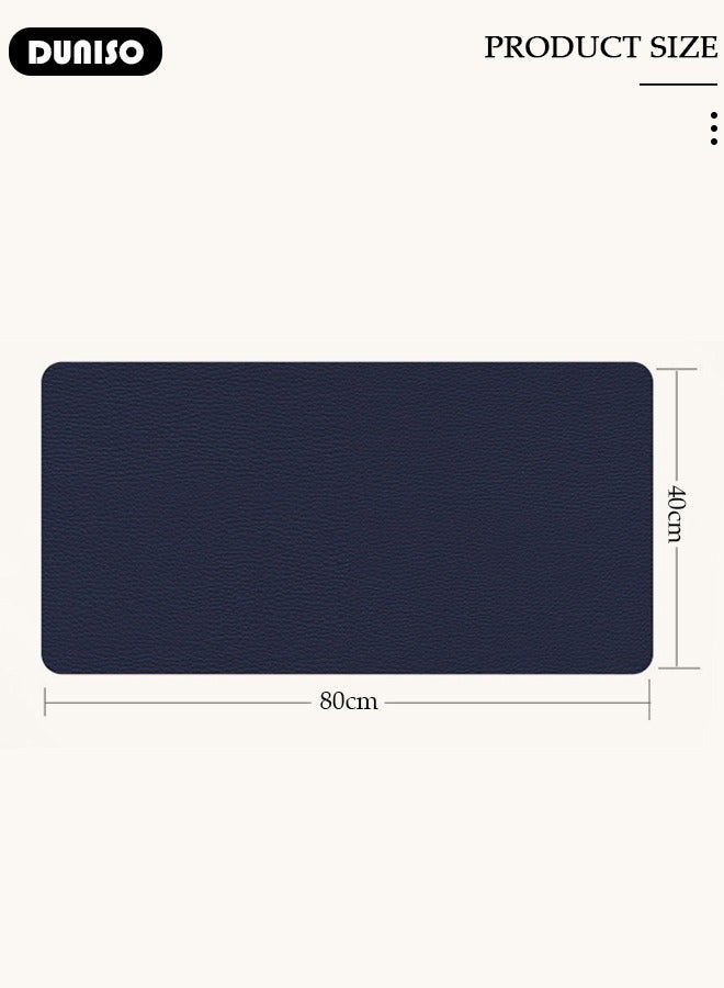 DUNISO Leather Desk Pad Protector, Office Desk Mat, Waterproof Writing Desk Pad for Eye Protection, Anti-Slip Large Mouse Pad for Office and Home, Applicable Game,Office,Learning - Image 4