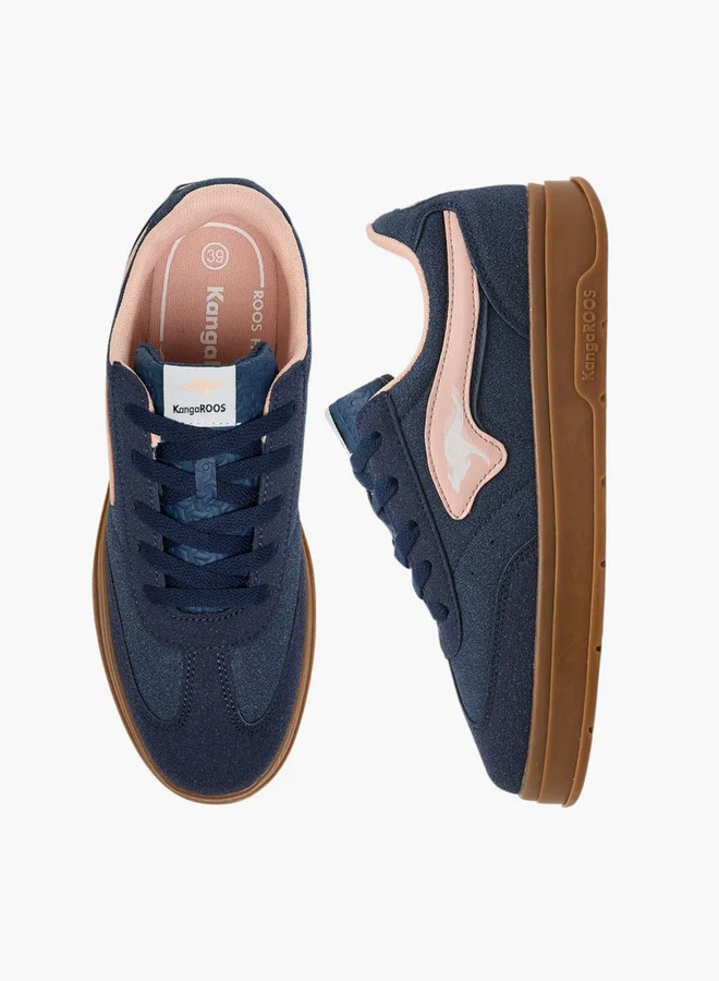 كانغاروس Women's Colourblock Lace-Up Sneakers