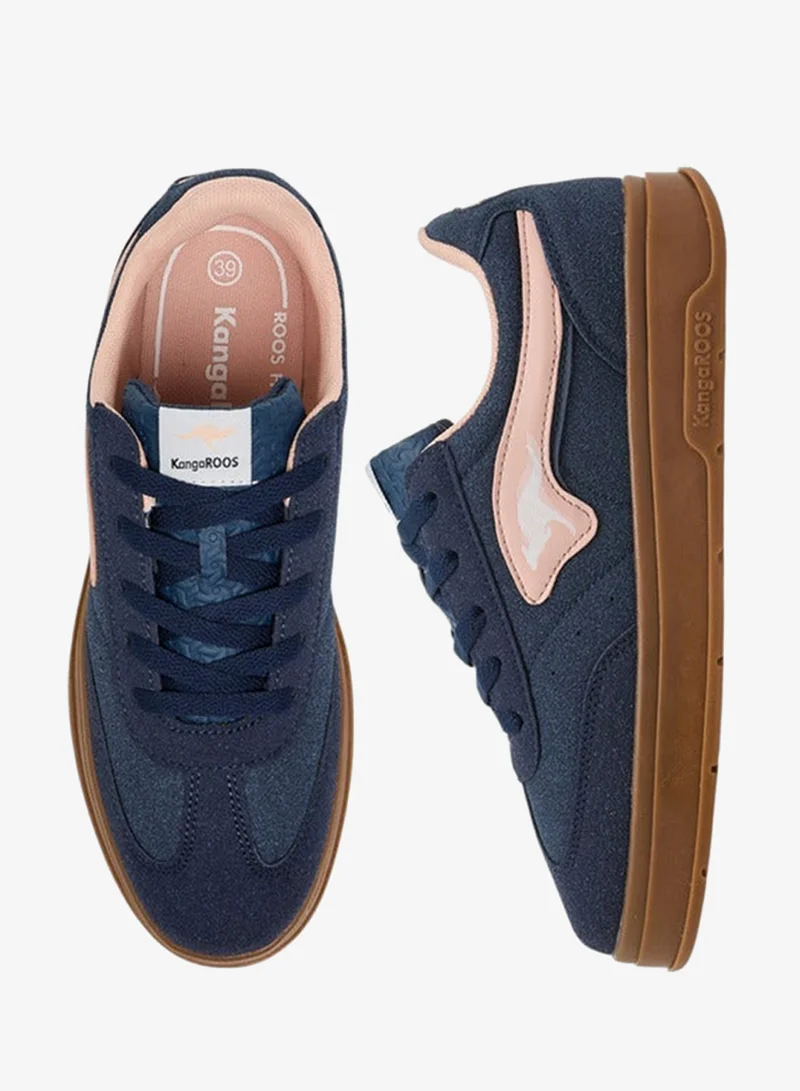 kangaROOS BLUE Women's Colourblock Lace-Up Sneakers for Women | Best Price UAE