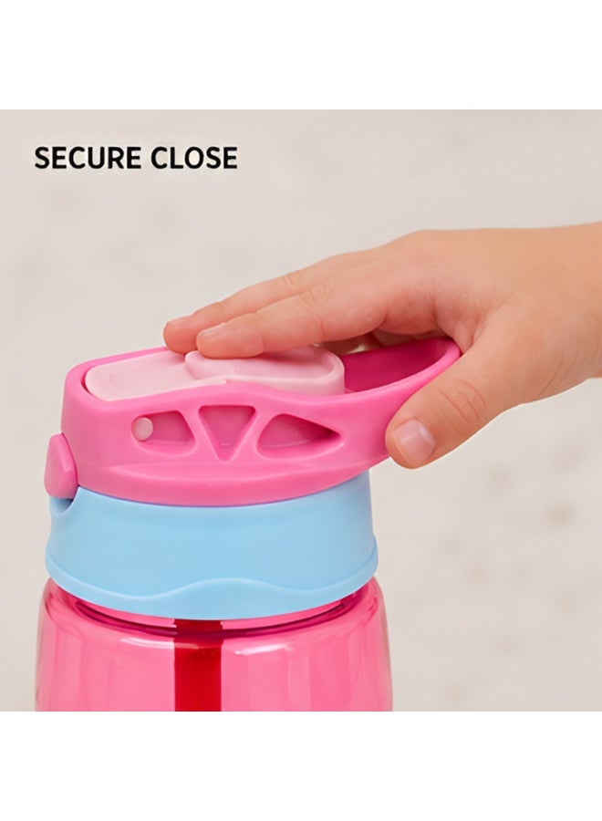 Starmarz Sipper Bottle for Kids - Anti-leak Cartoon Kids Water Bottle for Girls (480 ML) Pink - Image 3