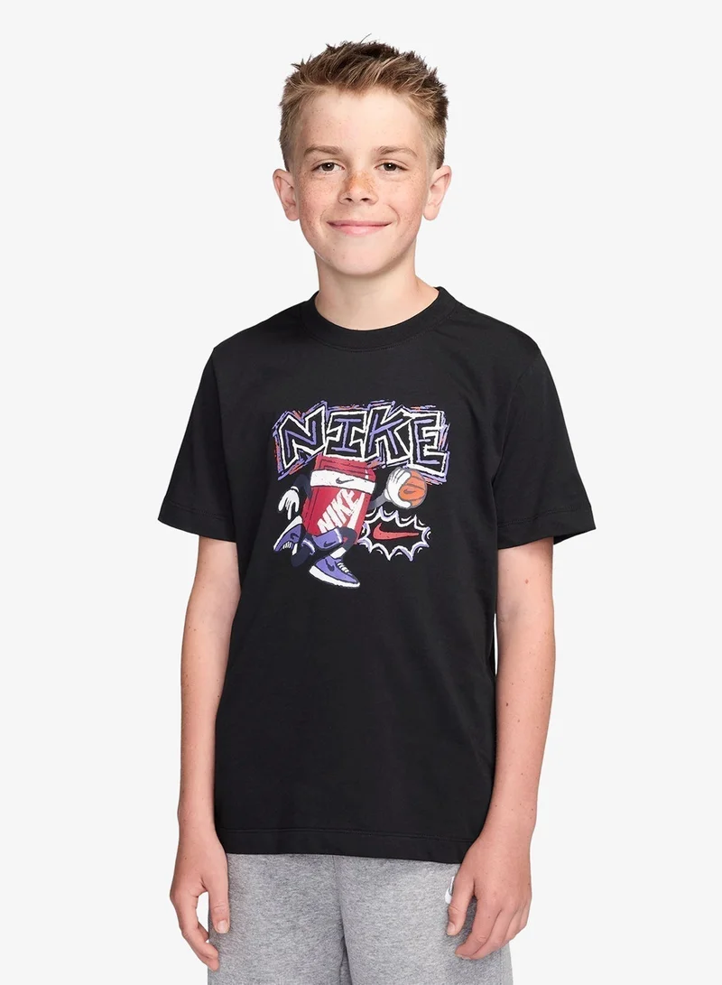 Nike Youth Nsw Boxy Hoops T-Shirt