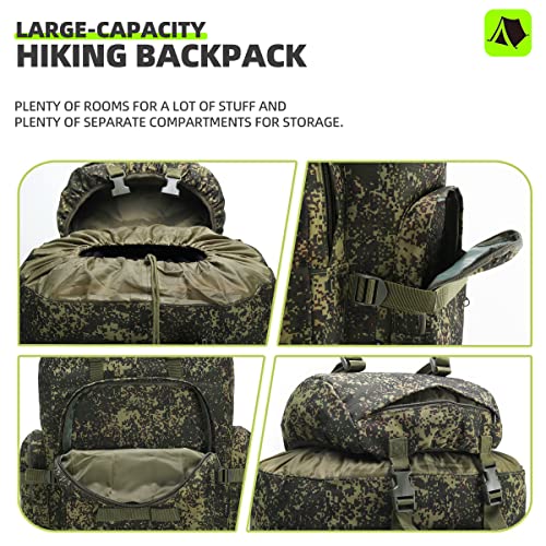 King'sGuard 100L Camping Hiking Backpack Molle Rucksack Military Camping Backpacking Daypack - Image 3