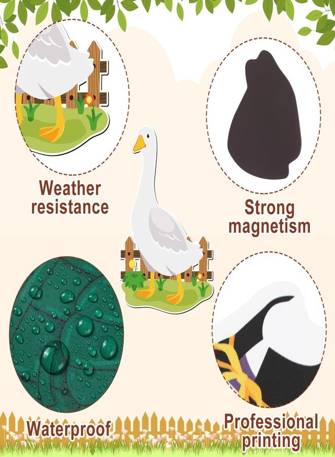 كينغدير مجموعة مغناطيسات أزياء الإوز من كينجدر، 21 قطعة، مثالية لتزيين الثلاجة في المهرجانات، مغناطيسات أزياء حيوانات مرحة للعطلات، مناسبة للثلاجة، صندوق الأدوات، الخزائن، أو أي مكان آخر في المنزل. - Image 2