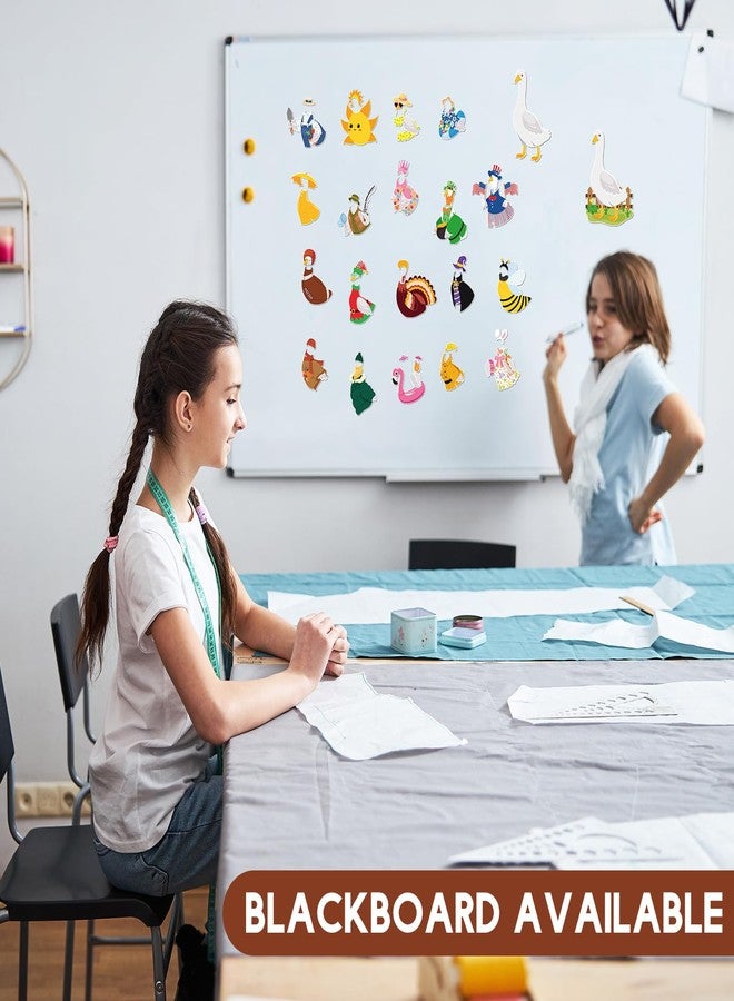 كينغدير مجموعة مغناطيسات أزياء الإوز من كينجدر، 21 قطعة، مثالية لتزيين الثلاجة في المهرجانات، مغناطيسات أزياء حيوانات مرحة للعطلات، مناسبة للثلاجة، صندوق الأدوات، الخزائن، أو أي مكان آخر في المنزل. - Image 5