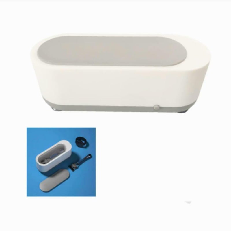 Ultrasonic Cleaner for Glasses, Jewelry, Rings, Makeup Brushes, and Accessories, High Frequency Portable Cleaning Case, Multipurpose Ultrasonic Cleaning Machine for Deep and Gentle Cleaning (Gray) - Image 5
