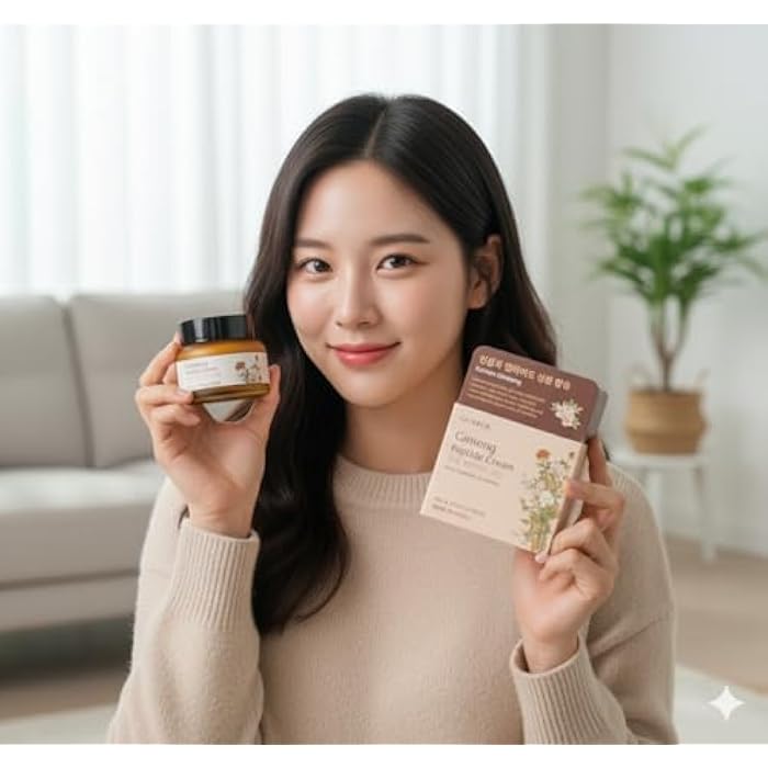 GLAMFOX Ginseng Peptide Anti-Aging Face Cream, with 86% Ginseng Extract, 9x Peptides, 5x Ceramides - Image 2