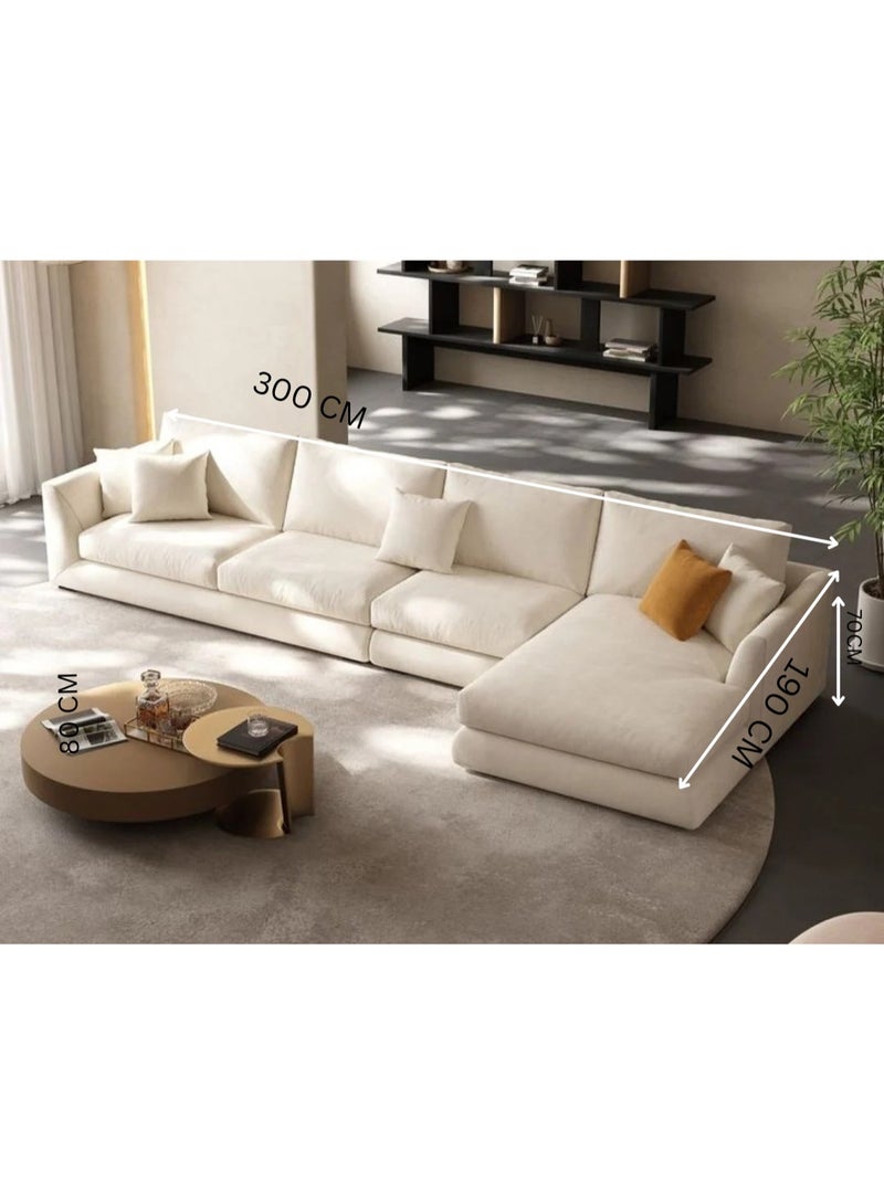 Maharat Al Bahar Luxury Modern L-Shape Sofa Set for Elegant Living Rooms - Image 2
