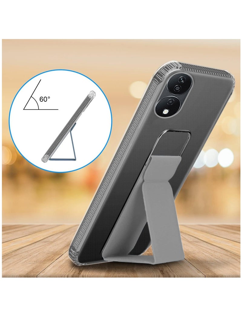 Wtech TPU Hand Grip Air Pillow Case Cover For Honor X7b 4G 2023 Clear/Grey - Image 3