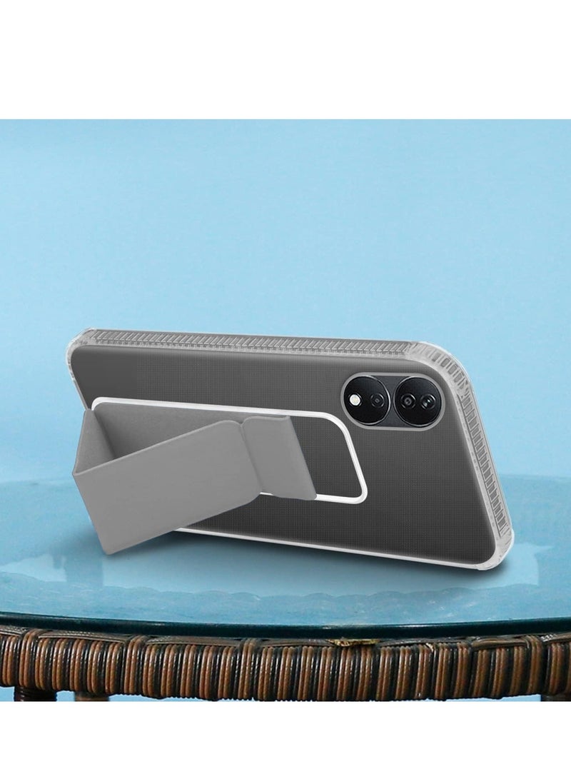 Wtech TPU Hand Grip Air Pillow Case Cover For Honor X7b 4G 2023 Clear/Grey - Image 5