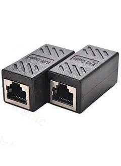 نيبمينينت موصل RJ45 إلى RJ45 كابل إيثرنت Cat7/Cat6/Cat5e محول مؤنث إلى مؤنث (أسود)  - Image 3