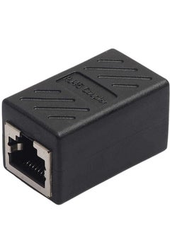 نيبمينينت موصل RJ45 إلى RJ45 كابل إيثرنت Cat7/Cat6/Cat5e محول مؤنث إلى مؤنث (أسود)  - Image 2